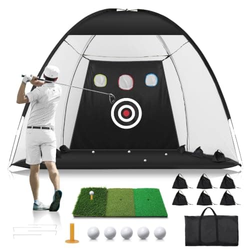 Generic 10x7ft Golf Practice Net with Mat