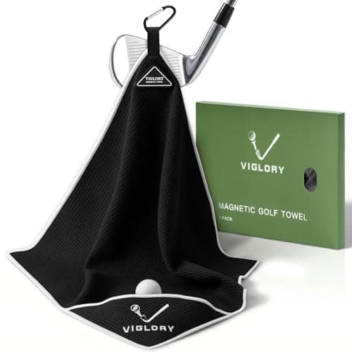 VIGLORY VIGLORY Magnetic Golf Towel with Cleaning Pocket