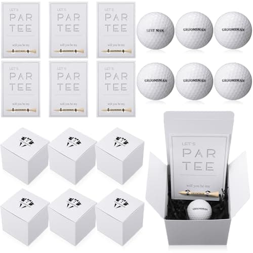 WinnerWhy WinnerWhy Golf Groomsman Proposal Gift Boxes (6 sets)