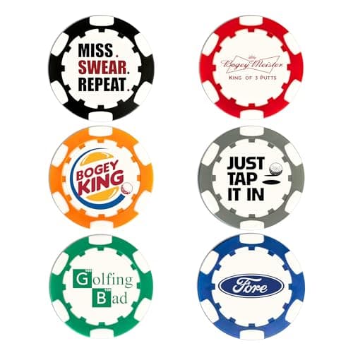 Wolf Golf Wolf Golf Poker Chip Ball Markers (6-pack)